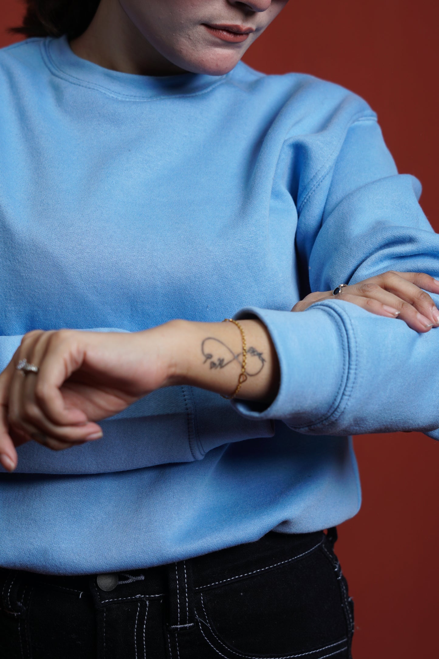 Sweatwear Drop Shoulder light Blue Women