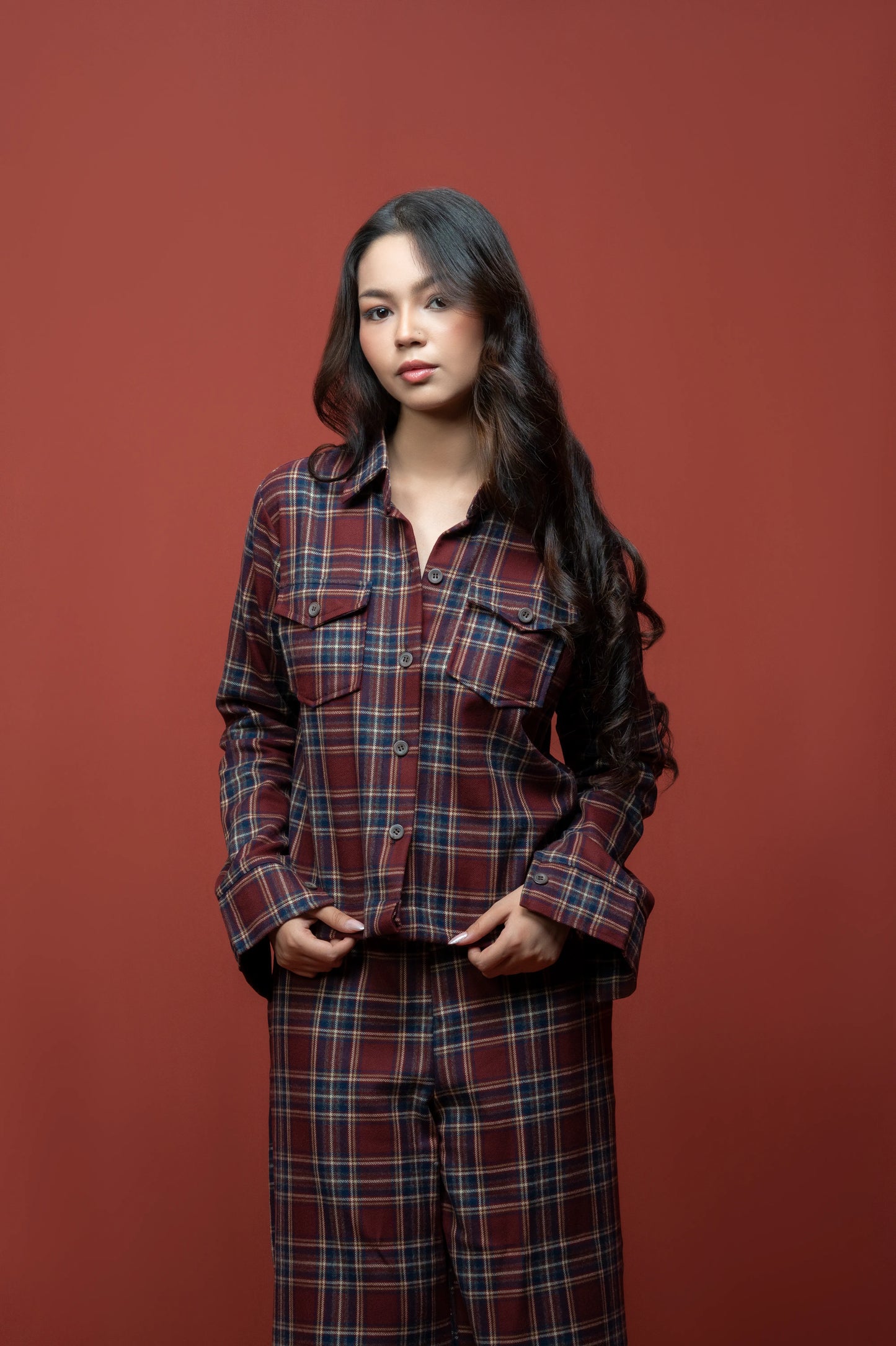 Classic Essence Stripped Casual Set | Shirt & Trouser