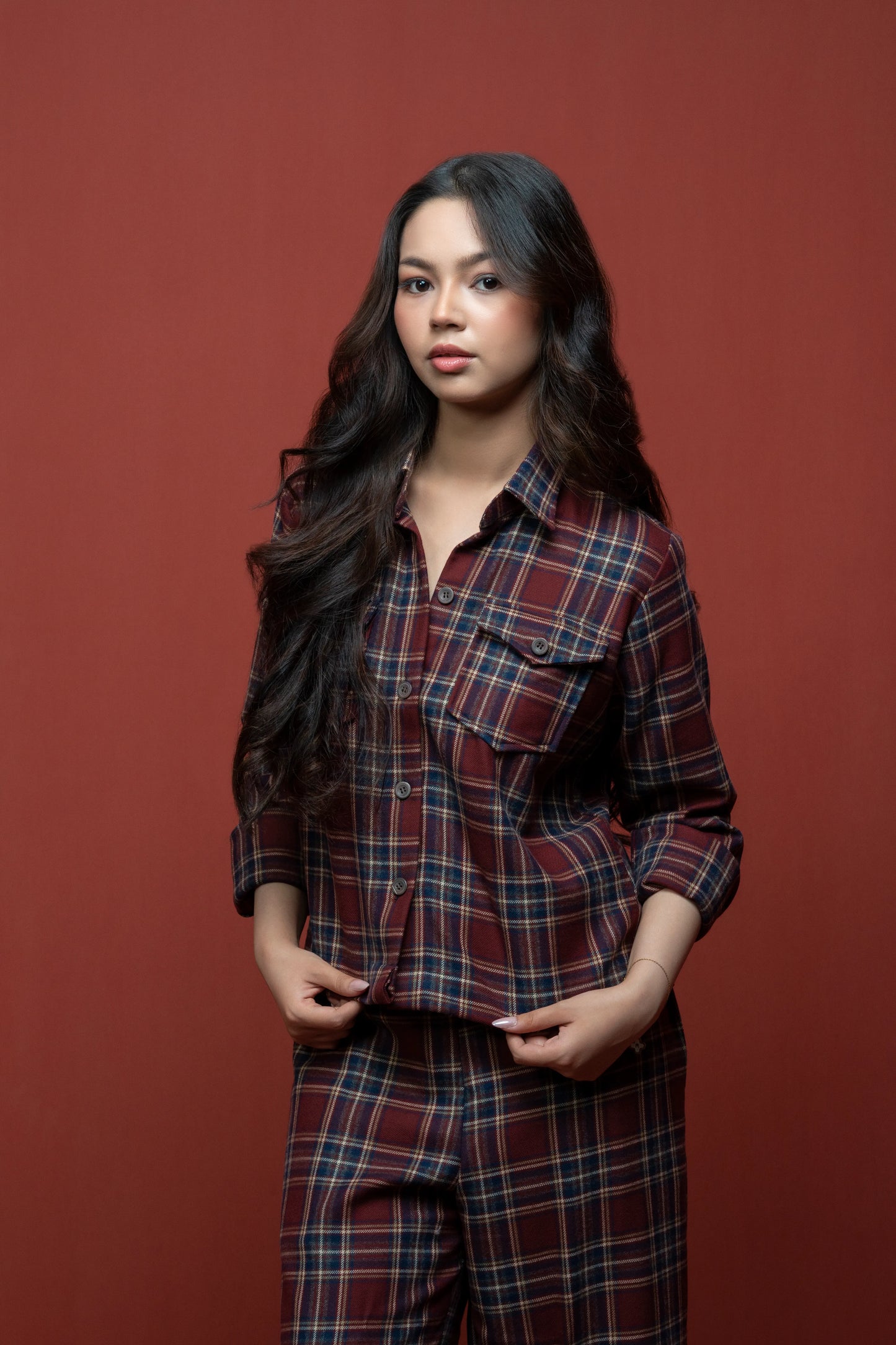 Classic Essence Stripped Casual Set | Shirt & Trouser