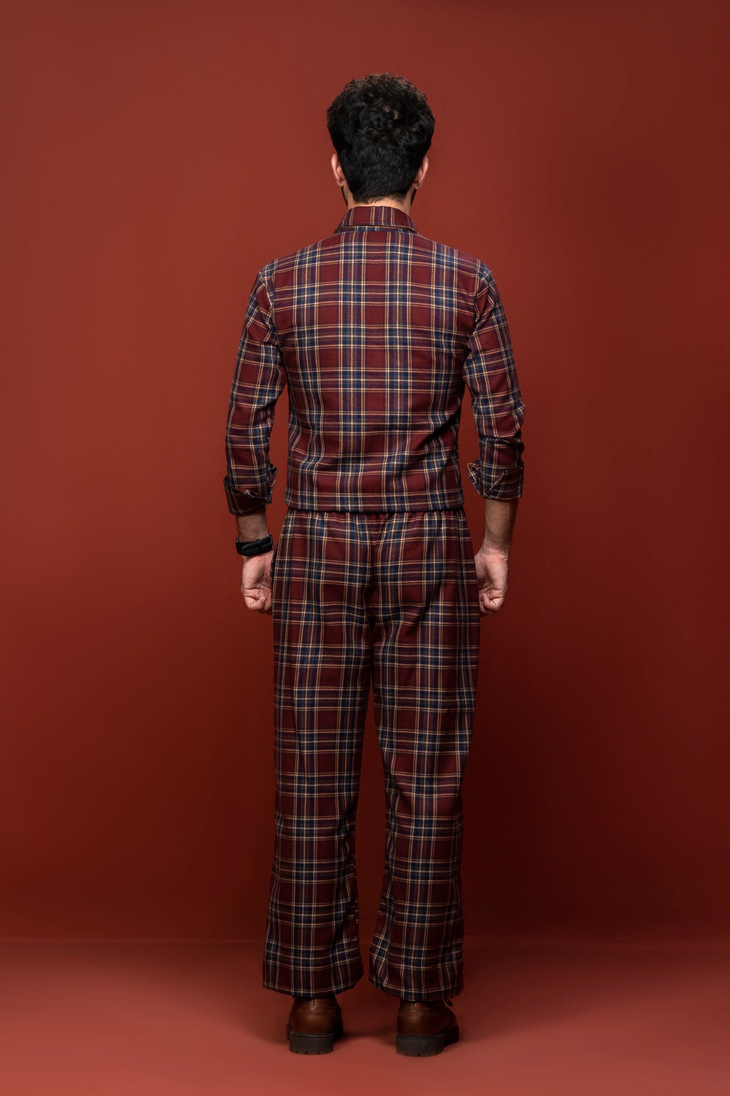 Classic Essence Stripped Coord Set | Shirt & Trouser