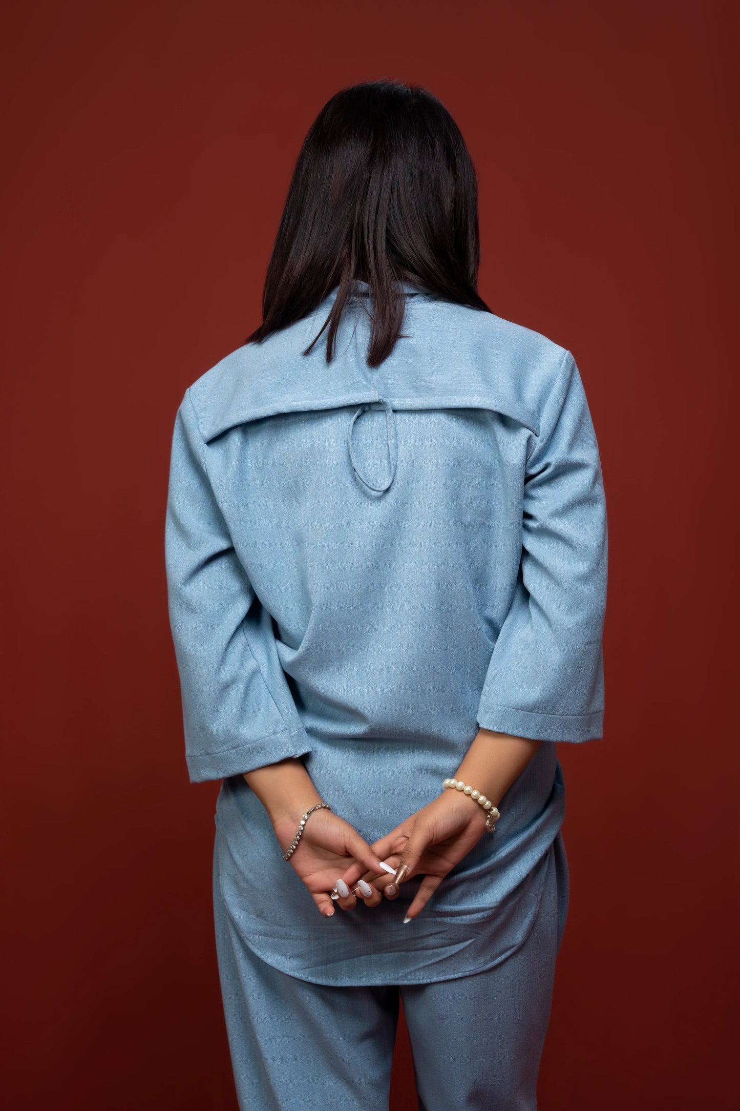 Classic Essence Frost Casual Set | Shirt & Trouser