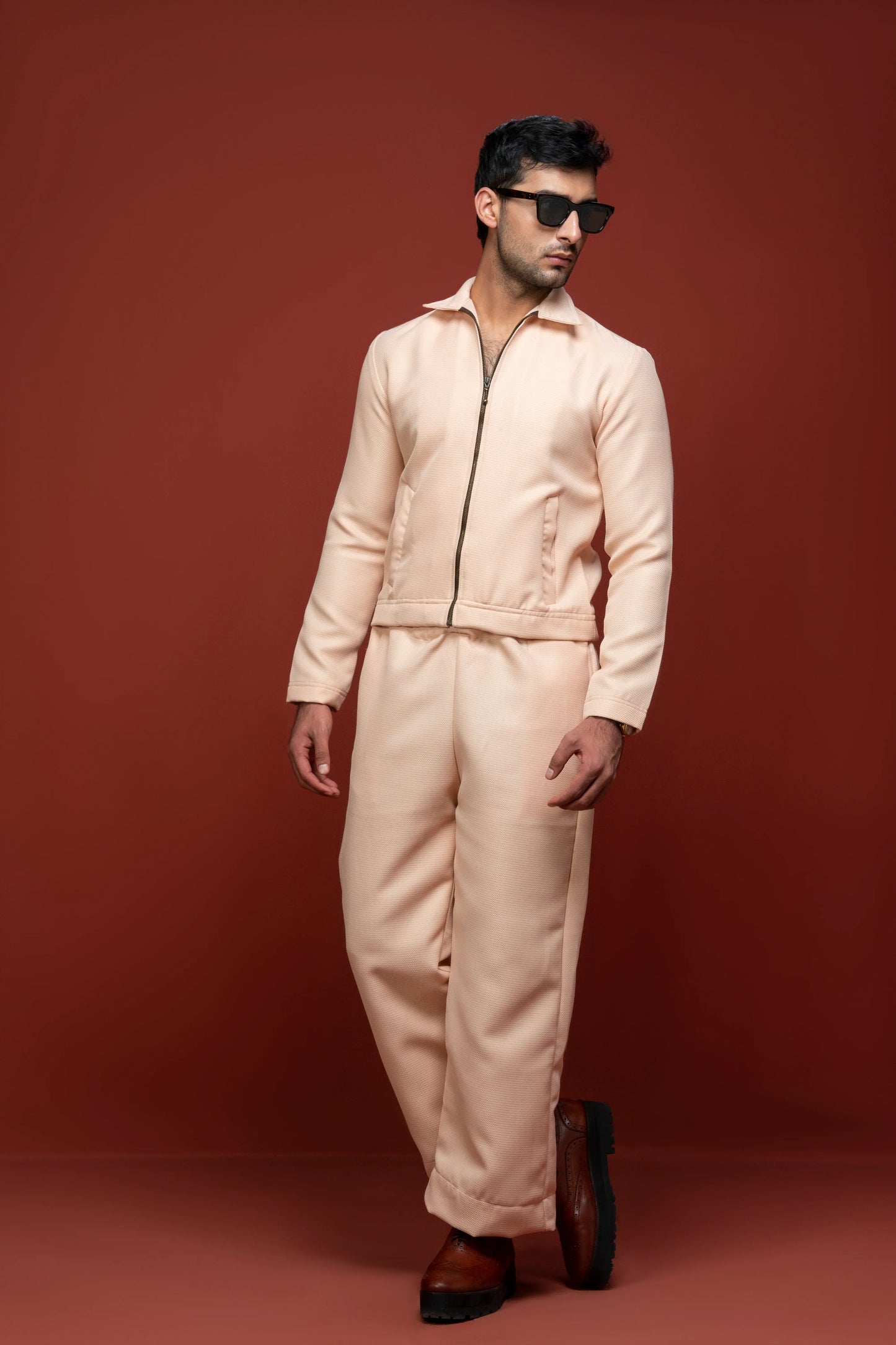 Classic Essence Pink Coord Set | Shirt & Trouser