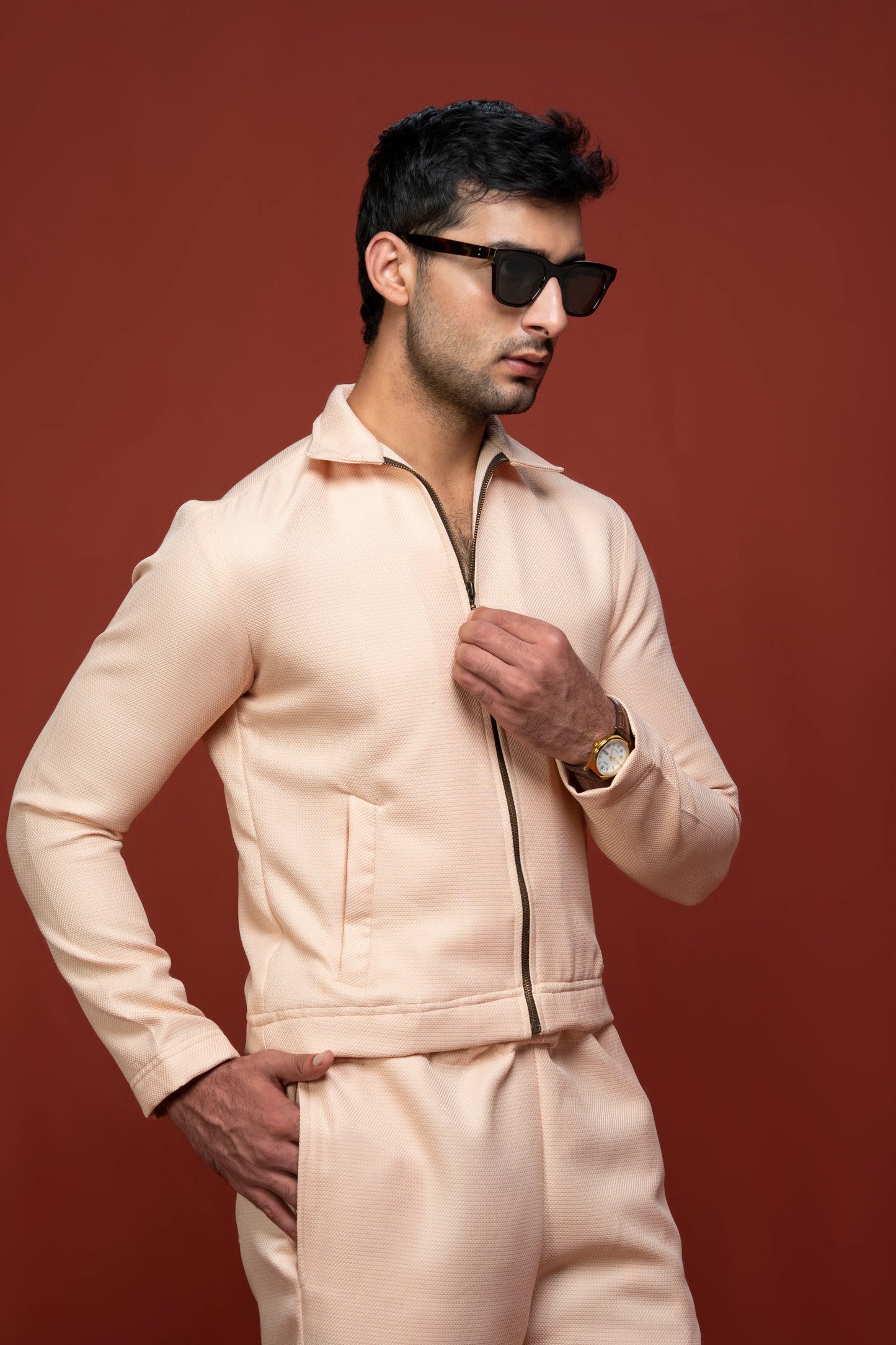 Classic Essence Pink Coord Set | Shirt & Trouser