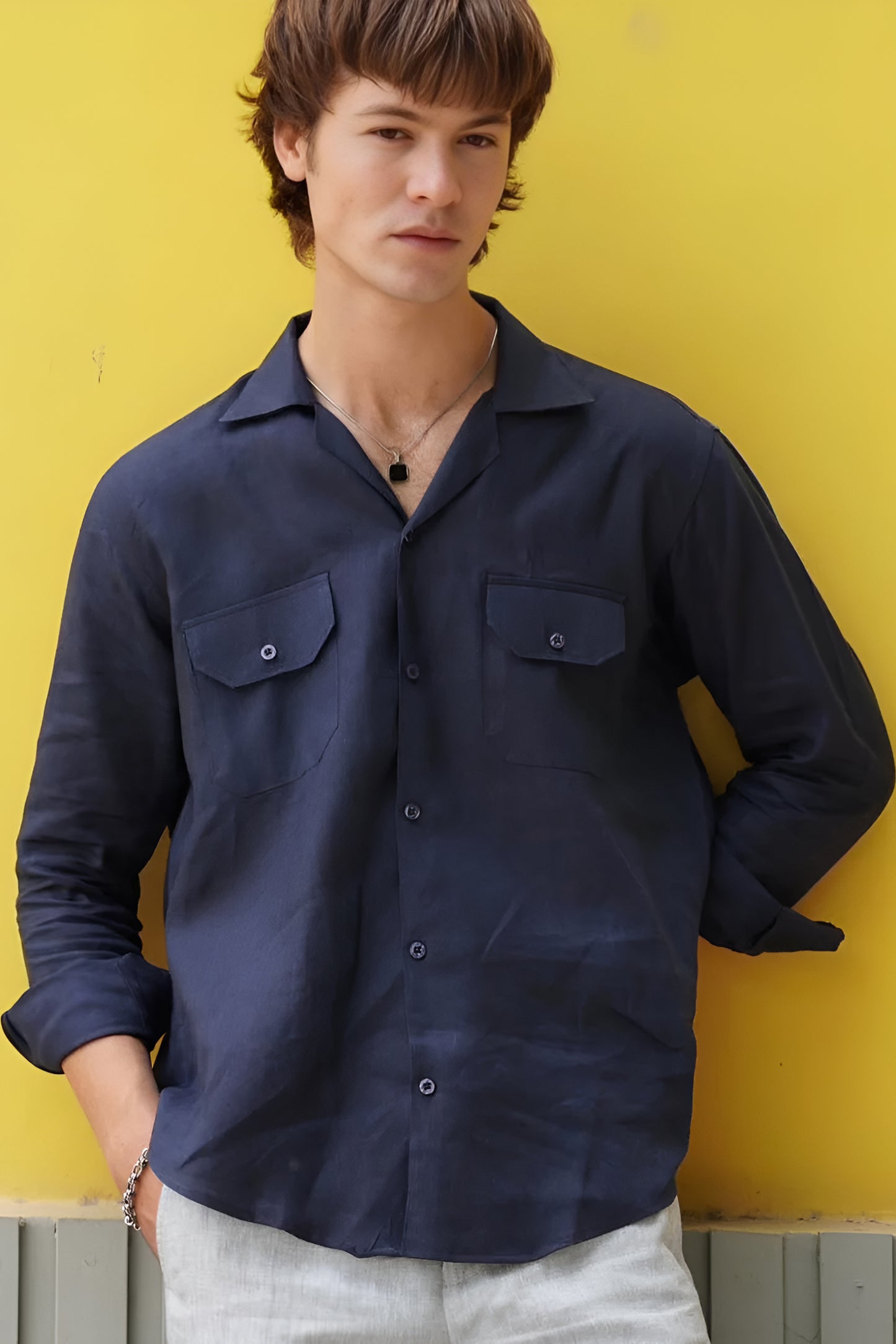 Irish Navy Blue Shirt