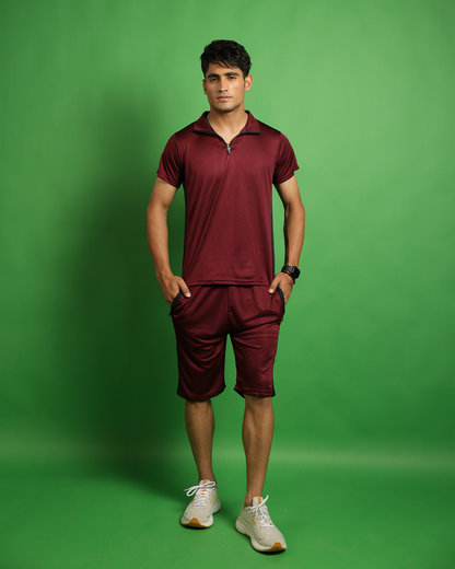Burgundy Core - Dri-Fit Tracksuit