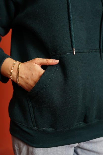 Hoodies Regular Fit Olive Green Women