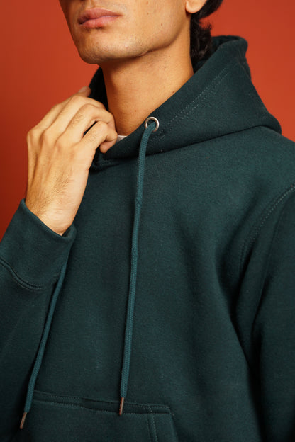 Hoodies Regular Fit Olive Green Men