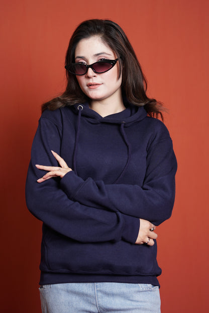 Hoodies Regular Fit Purple Women