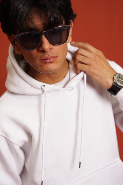 Hoodies Drop Shoulder White Men