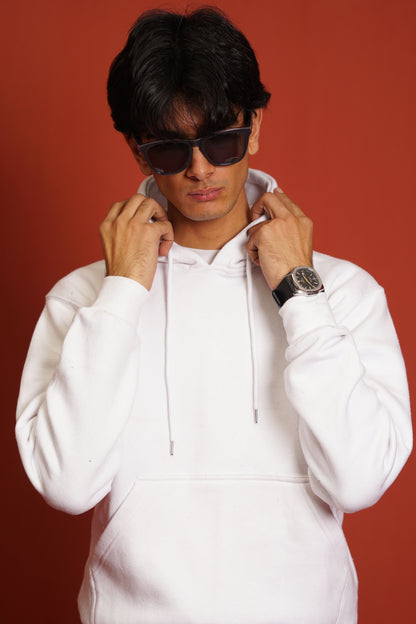 Hoodies Drop Shoulder White Men