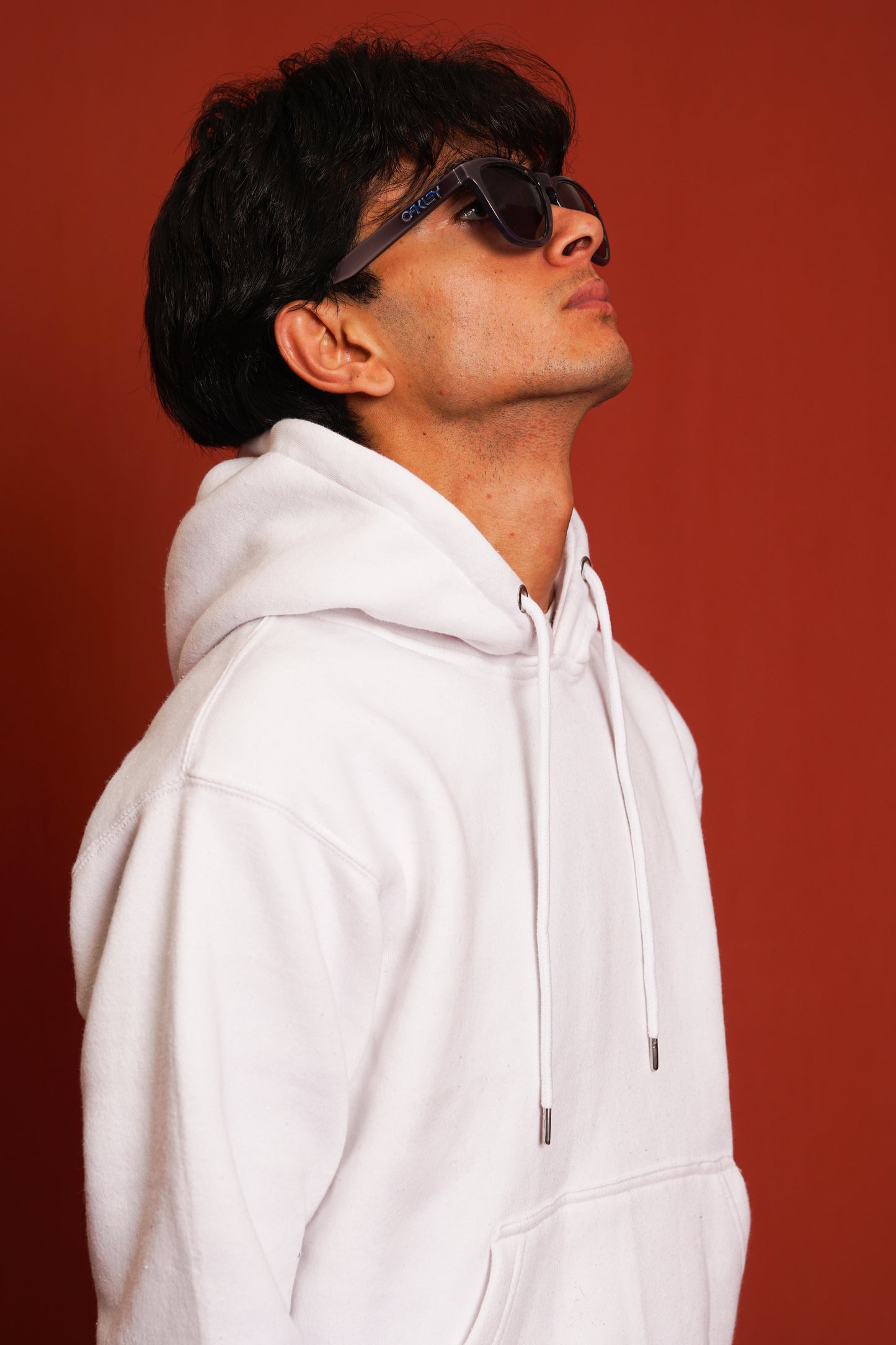 Hoodies Drop Shoulder White Men