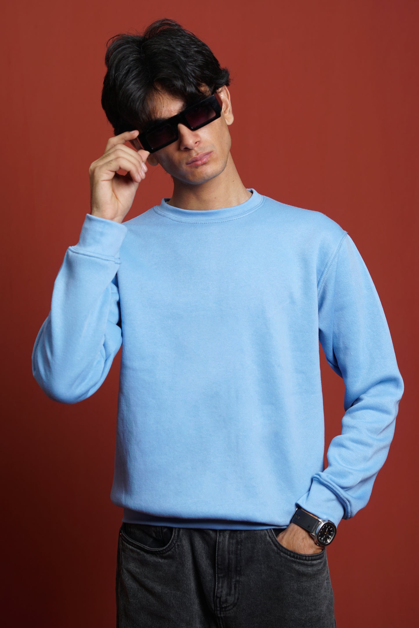Sweatwear Drop Shoulder light Blue Men