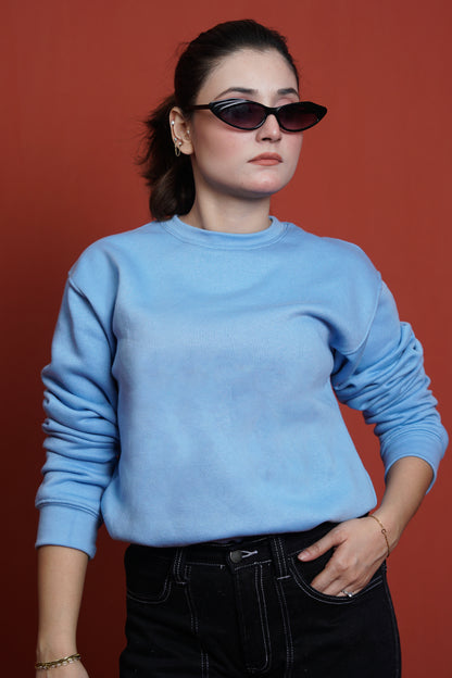 Sweatwear Drop Shoulder light Blue Women