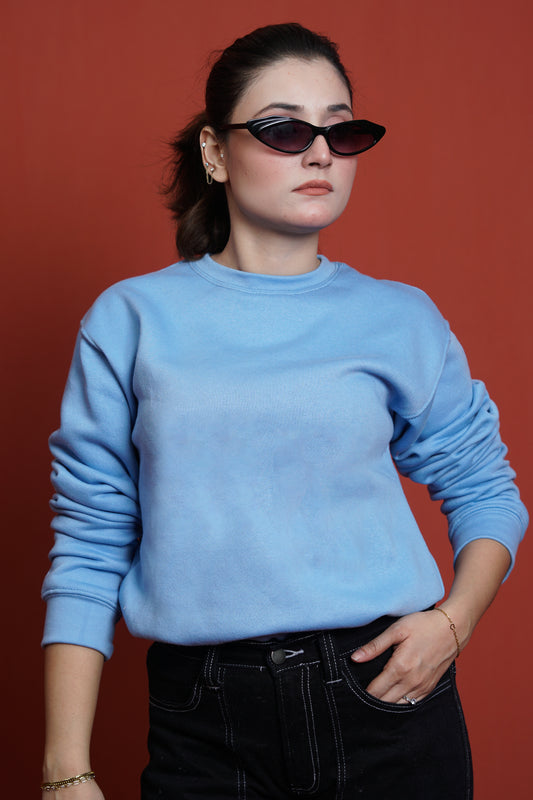 Sweatwear Drop Shoulder light Blue Women