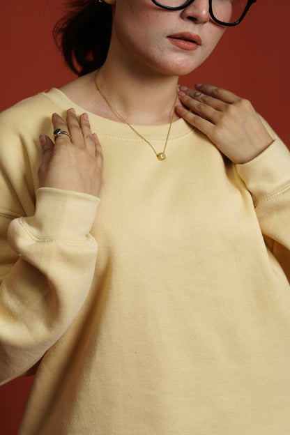 Sweatwear Drop Shoulder Beige Women