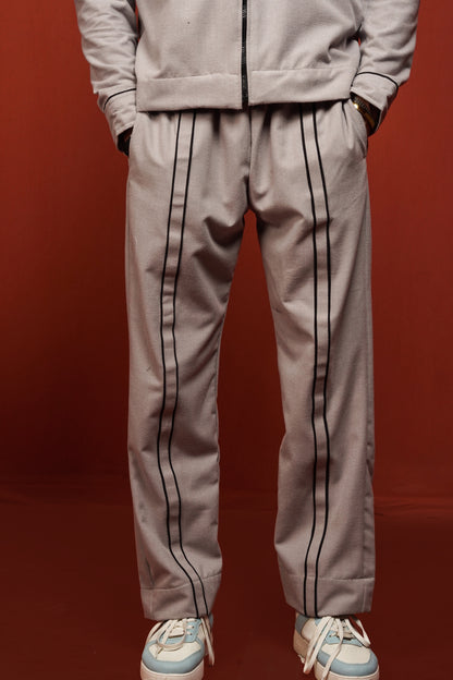 Classic Essence Gray Zipper Set | Winter Coordsets Men