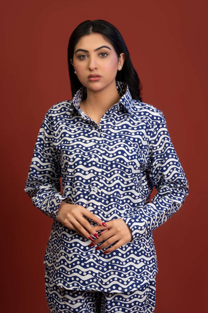 Classic Essence Stripped Casual Set | Shirt & Trouser