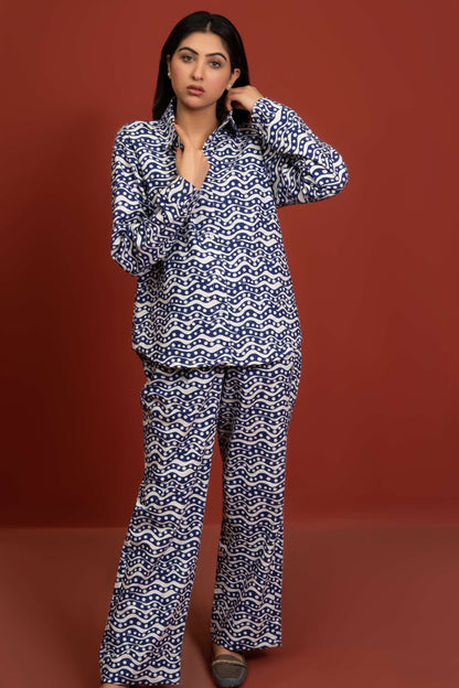 Classic Essence Stripped Casual Set | Shirt & Trouser