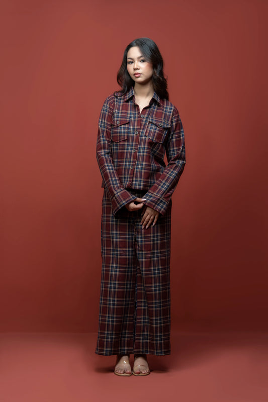 Classic Essence Stripped Casual Set | Shirt & Trouser