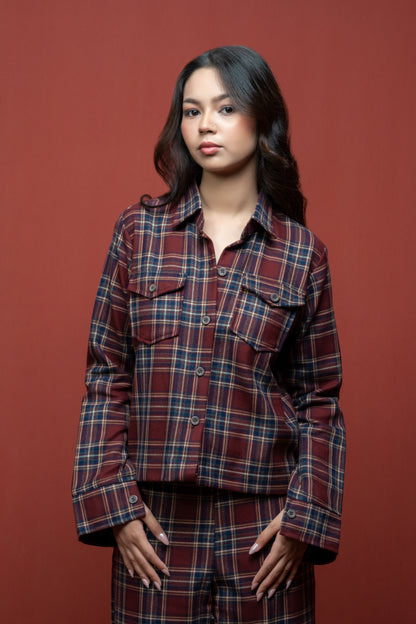 Classic Essence Stripped Casual Set | Shirt & Trouser