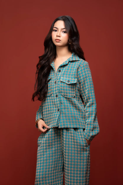 Classic Essence Stripped Casual Set | Shirt & Trouser