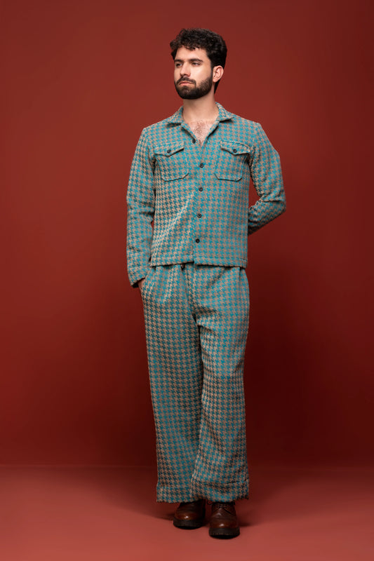 Classic Essence Stripped Coord Set | Shirt & Trouser