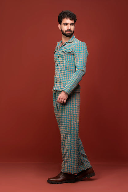 Classic Essence Stripped Coord Set | Shirt & Trouser