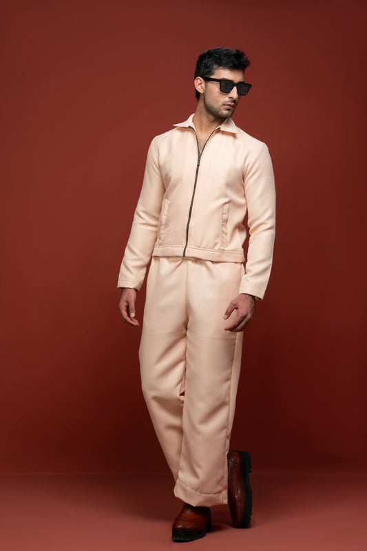 Classic Essence Pink Coord Set | Shirt & Trouser