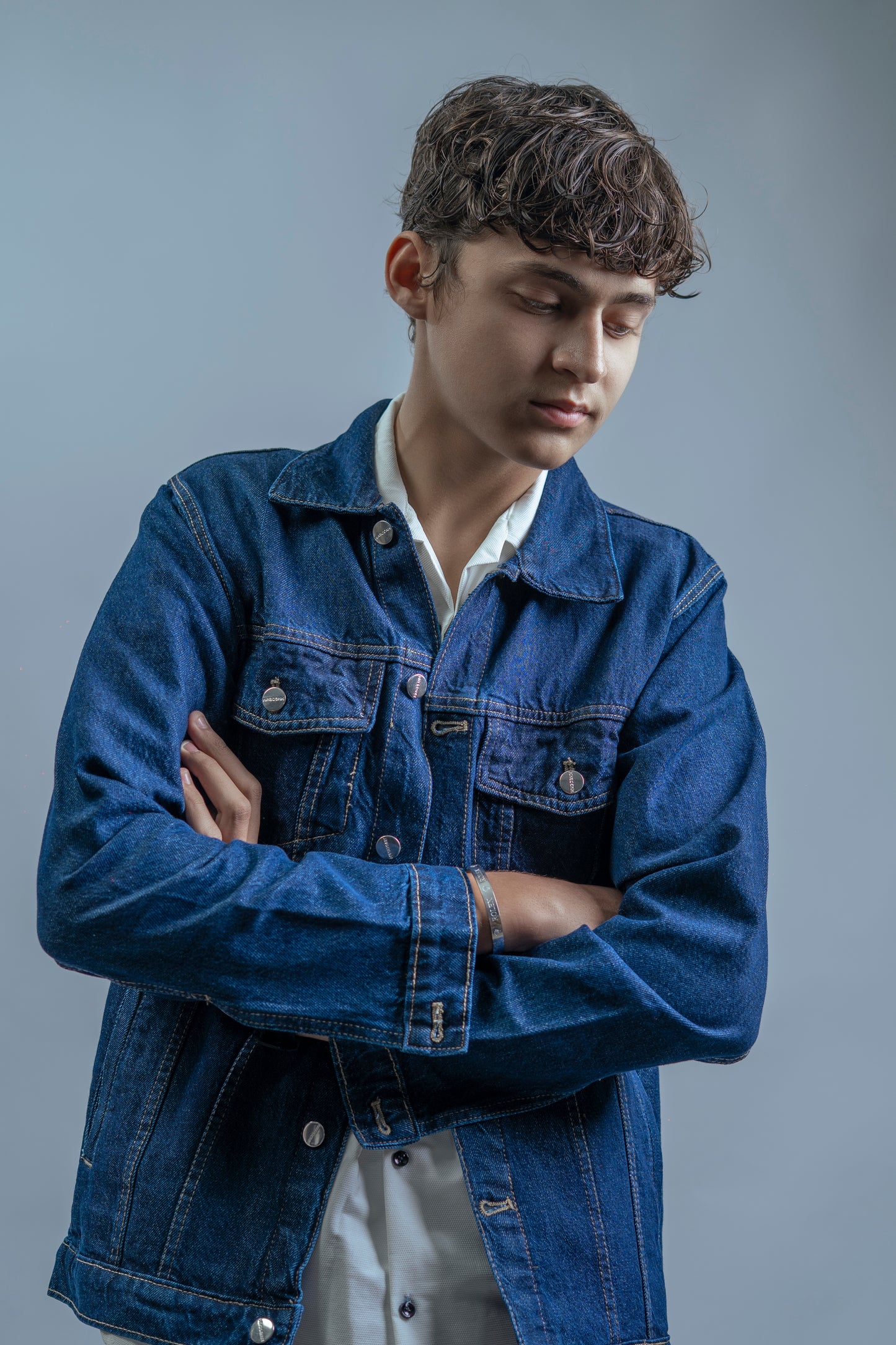 Denim Jacket Dark Blue Men