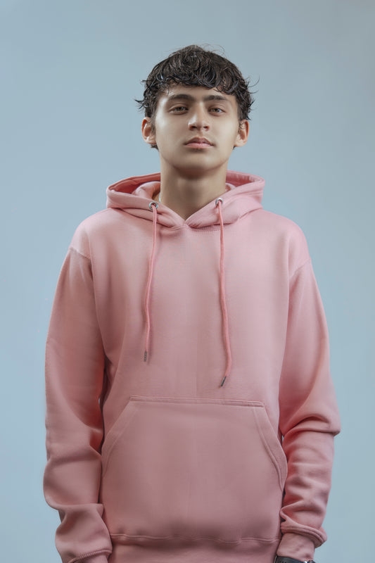 Hoodies Drop Shoulder Pink Men