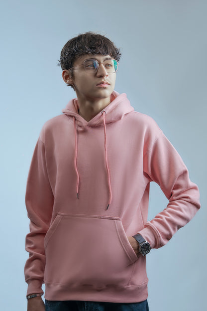 Hoodies Drop Shoulder Pink Men