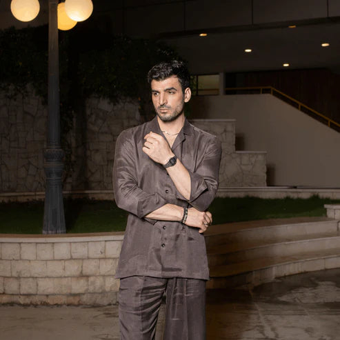 Relax Fit Brown Button-down