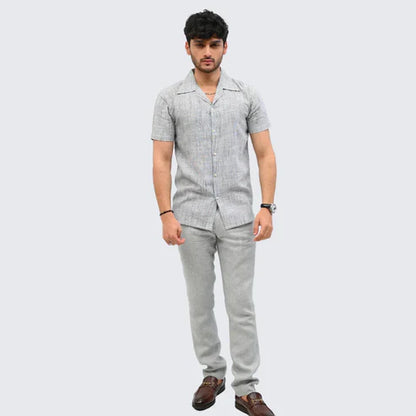 Relax Fit Grey Button-down
