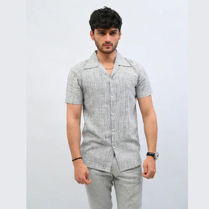 Relax Fit Grey Button-down