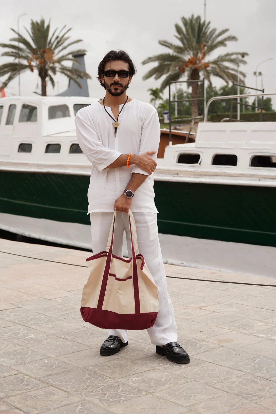 Relax Fit White Button-down