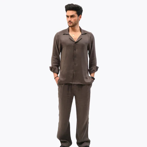 Relax Fit Olive Button-down