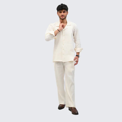 Relax Fit Cream Button-down