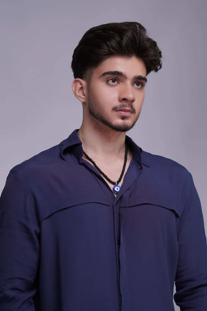 Relax Fit Violet Button-down