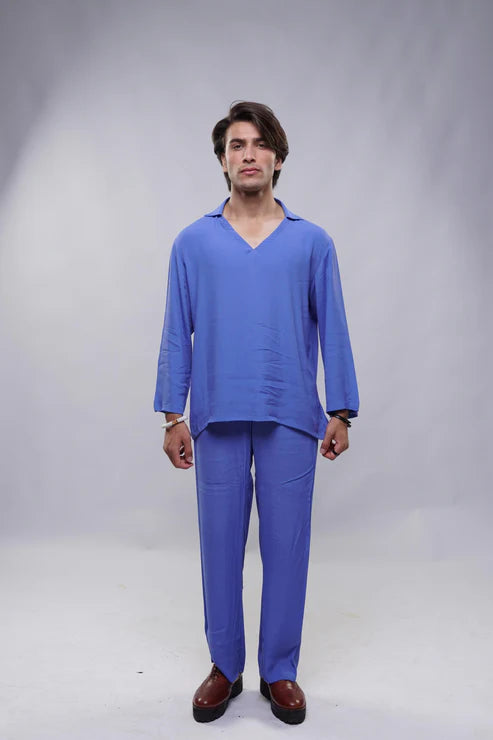 Relax Fit Light Blue Button-down